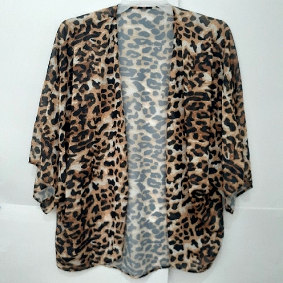 Sheer Animal Kimono main image 1
